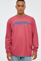 Inside Metaverse Print T-shirt red