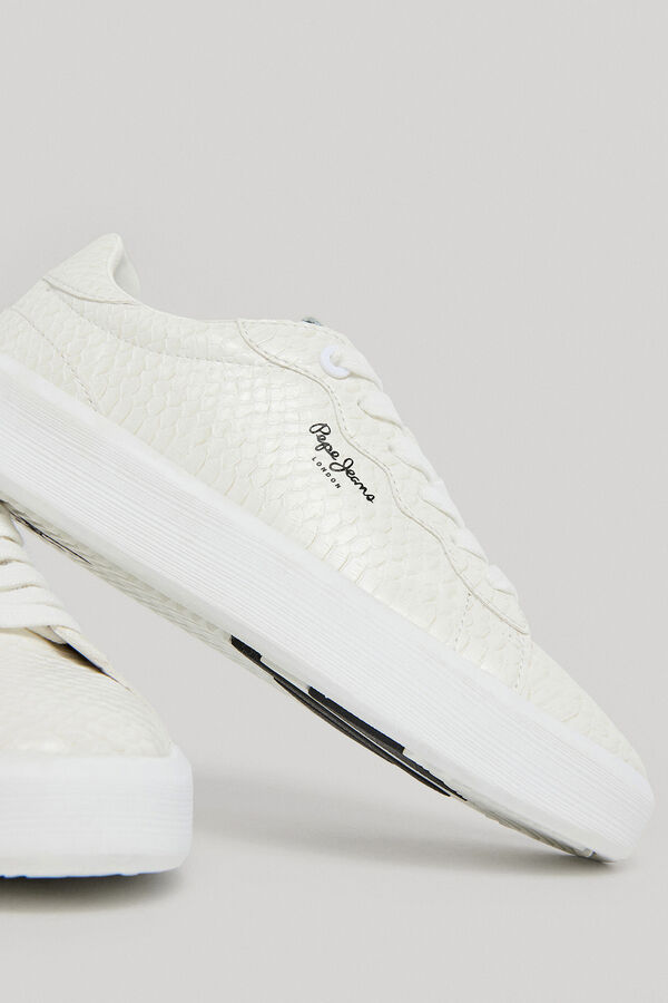 Springfield Scaly-textured trainers bela