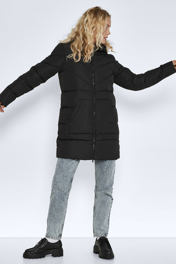 Springfield Long quilted coat crna