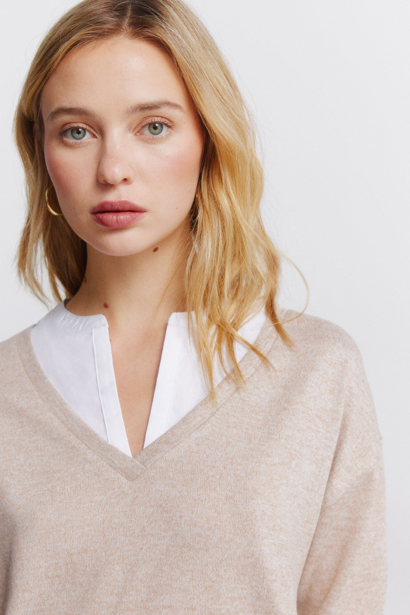 Springfield Long sleeve V-neck T-shirt