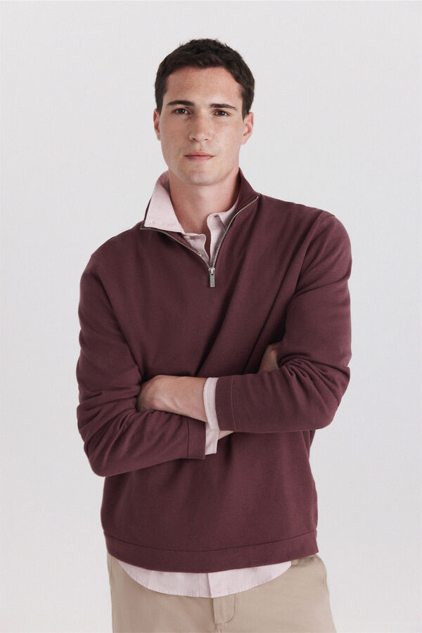 Springfield Basic funnel neck jumper red