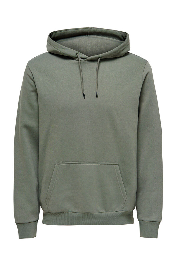 Only & Sons Sudadera con capucha gris