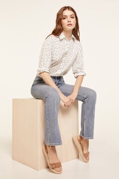 Springfield Printed Oversize Blouse stone