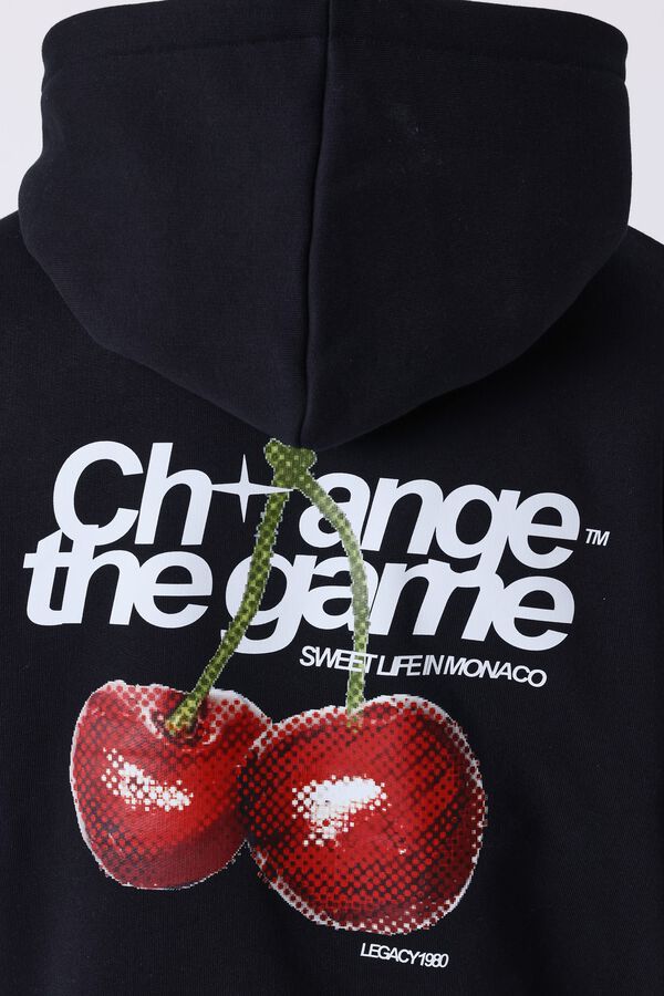Project X Paris Sweatshirt com estampado de cerejas preto