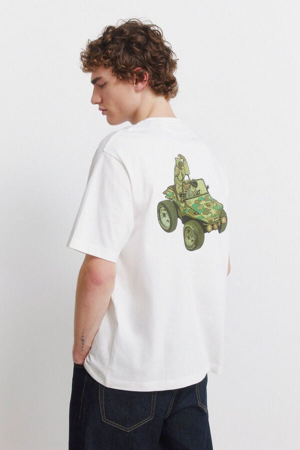 Springfield T-shirt GORILLAZ beige