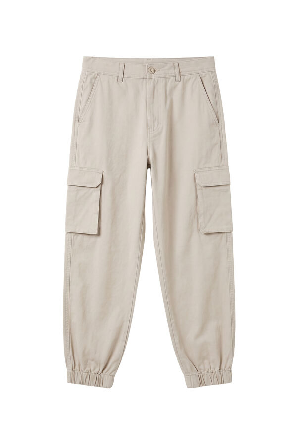 Balmohk Pantal&oacute;n cargo cuff beige