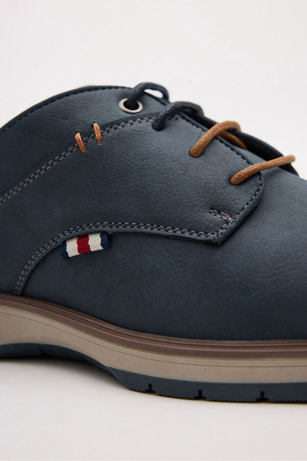 Inside Zapato cl&aacute;sico casual cordones azul