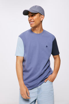 Springfield Colour block T-shirt blue