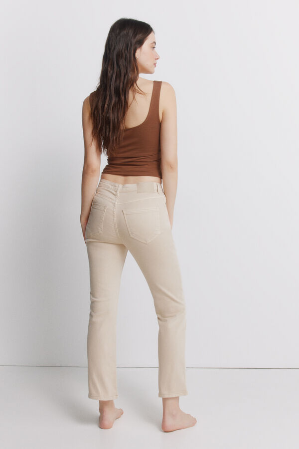 Springfield Kick flare jeans color brown