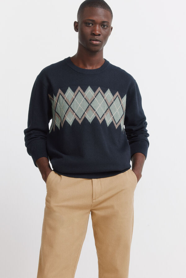 Springfield Pantalón estructura comfort fit beige