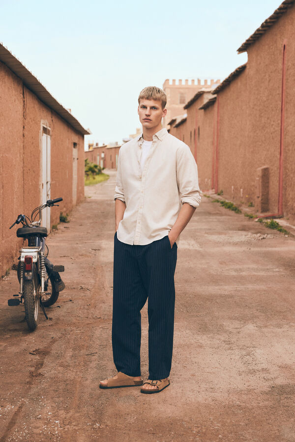 Springfield Chemise lin gris