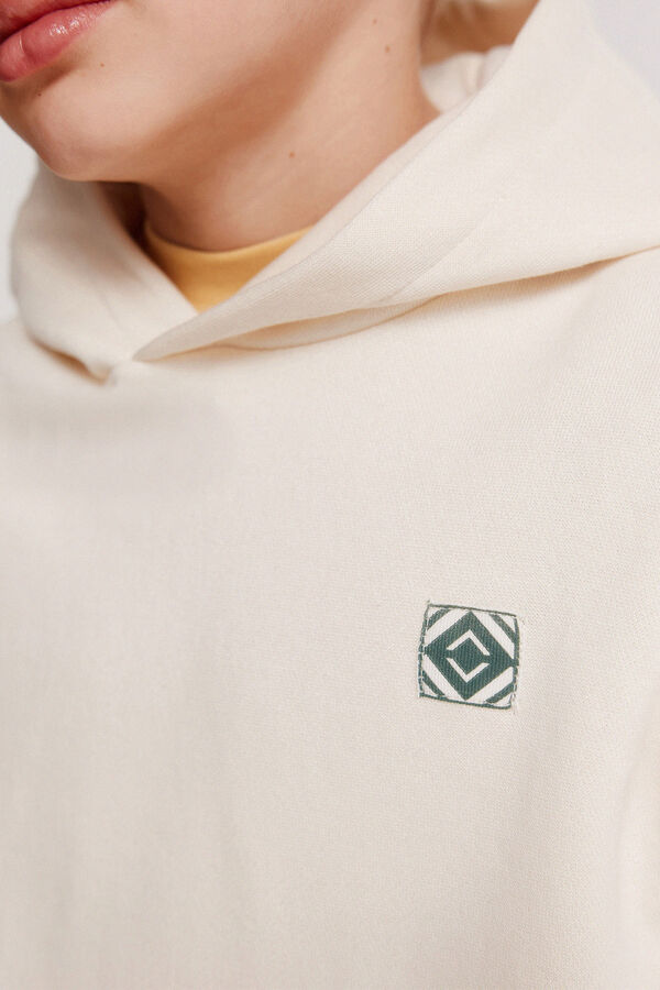 Springfield Kids Sudadera etnico bolsillo ni&ntilde;o blanco