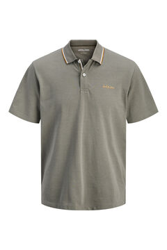 Jack & Jones PLUS Polo piqu&eacute; em algod&atilde;o