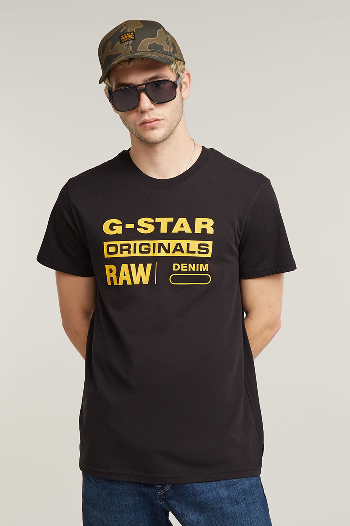 G-STAR T-shirt manga curta em algod&atilde;o ecol&oacute;gico