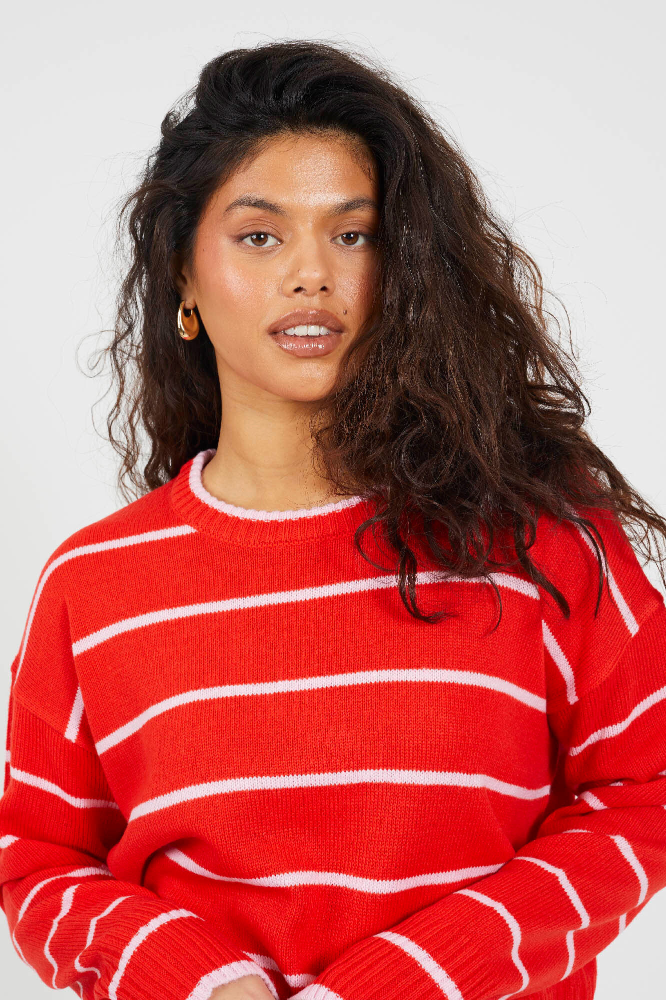 Brave Soul Jersey de punto a rayas