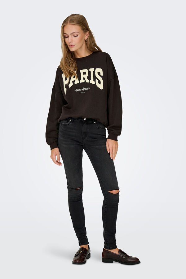 JDY Round neck sweatshirt nude
