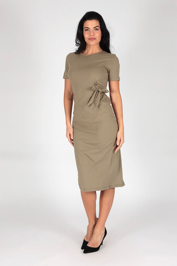 Springfield Dress with knot at the waist grey