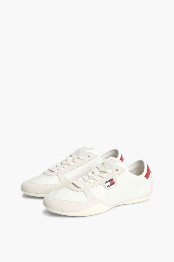 Tommy Jeans Flag trainers white