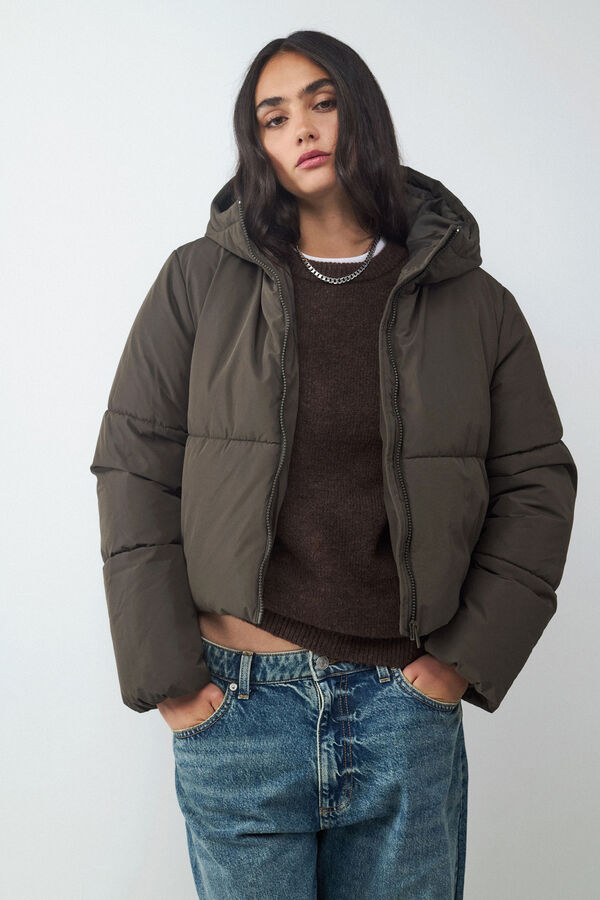 Balmohk Coat puffer with hood nude