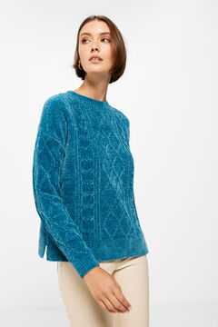 Springfield Chenille cable knit jumper mallow