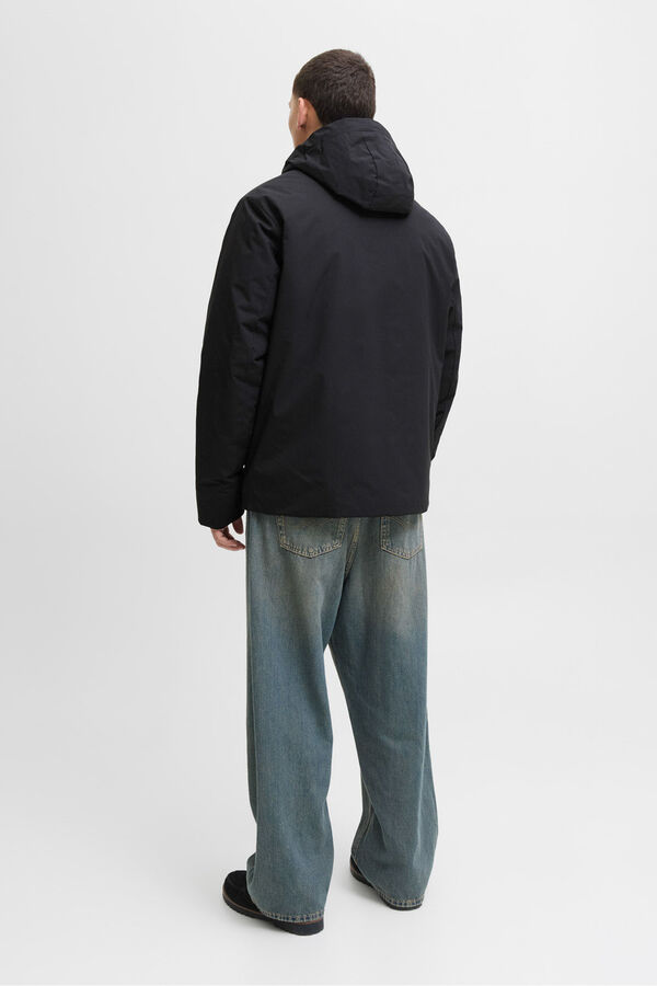 Jack & Jones Chaqueta impermeable negro