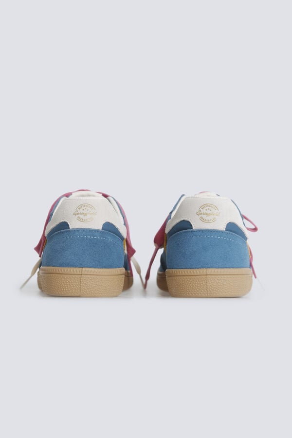 Springfield Leather retro sneaker blue