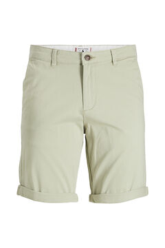 Springfield Chino-style cotton Bermuda shorts vert