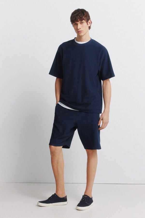 Springfield Fleece Bermuda shorts blue