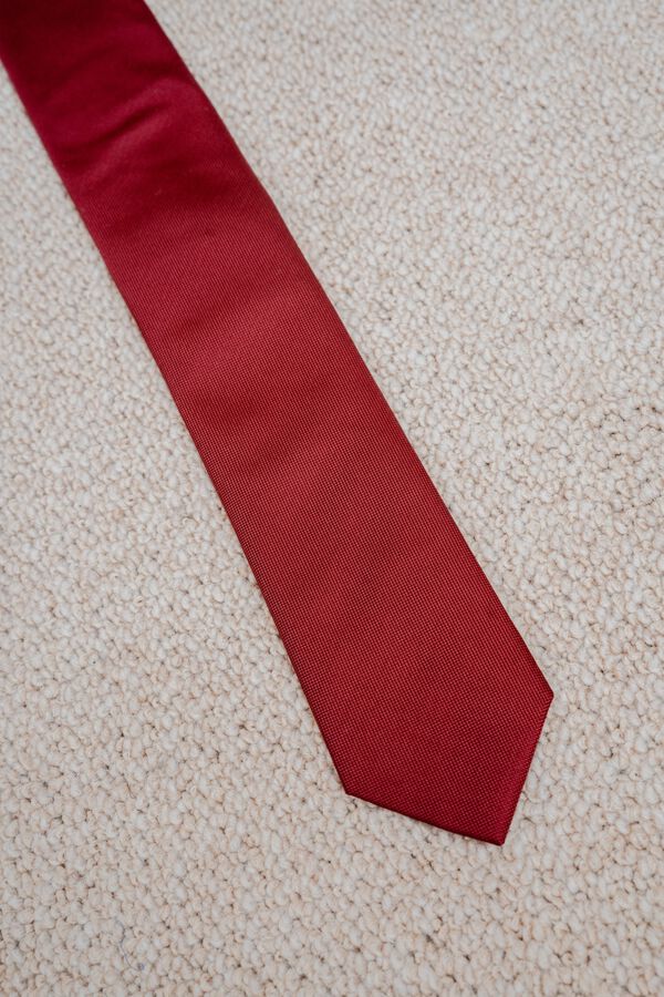 Celopman Plain basic tie red