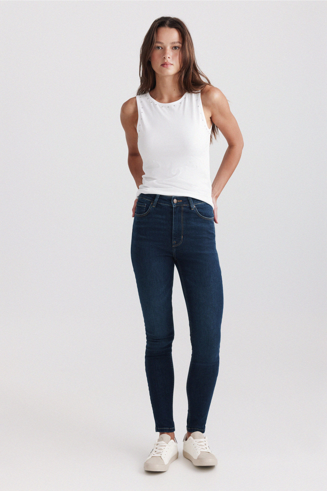 Springfield High-rise skinny jeans