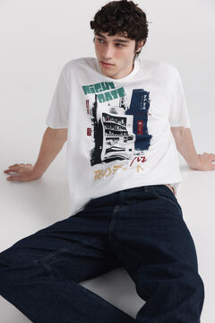 Springfield Night date T-shirt white