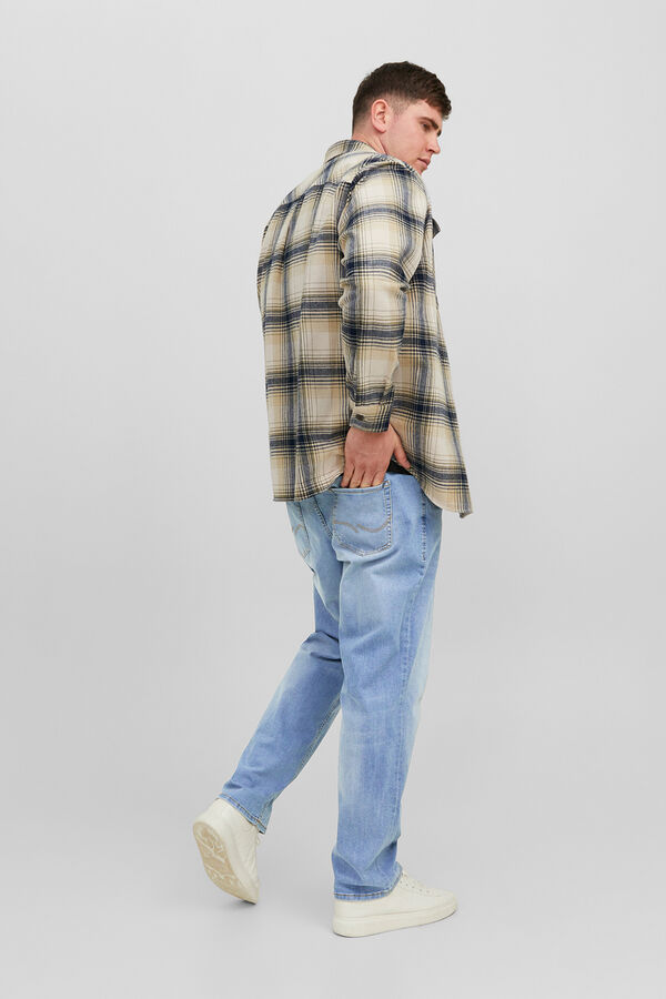 Jack & Jones PLUS Jeans corte recto cinco bolsillos azul