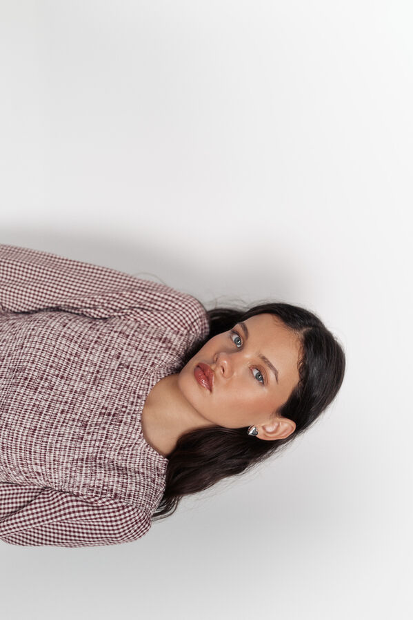 High Spirits Plaidie Blouse printed