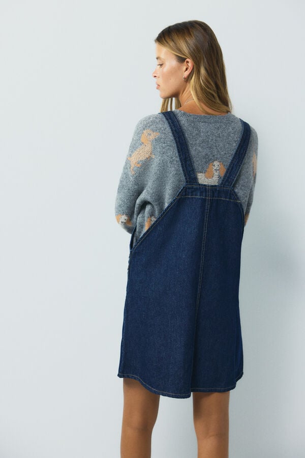 High Spirits Valentine Pinafore blue