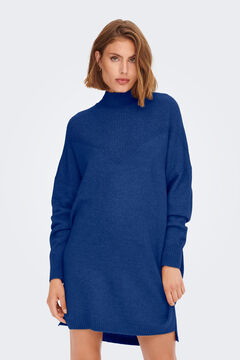 Springfield Jersey-knit mock turtleneck dress bluish