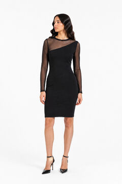 Noisy May Vestido ajustado con transparencias
