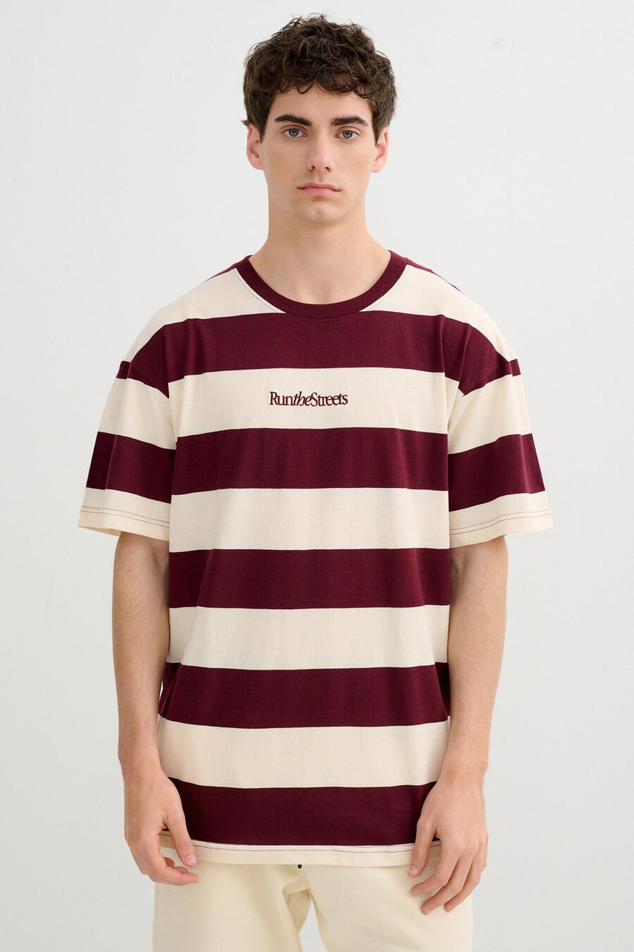 Camiseta rayas manga corta