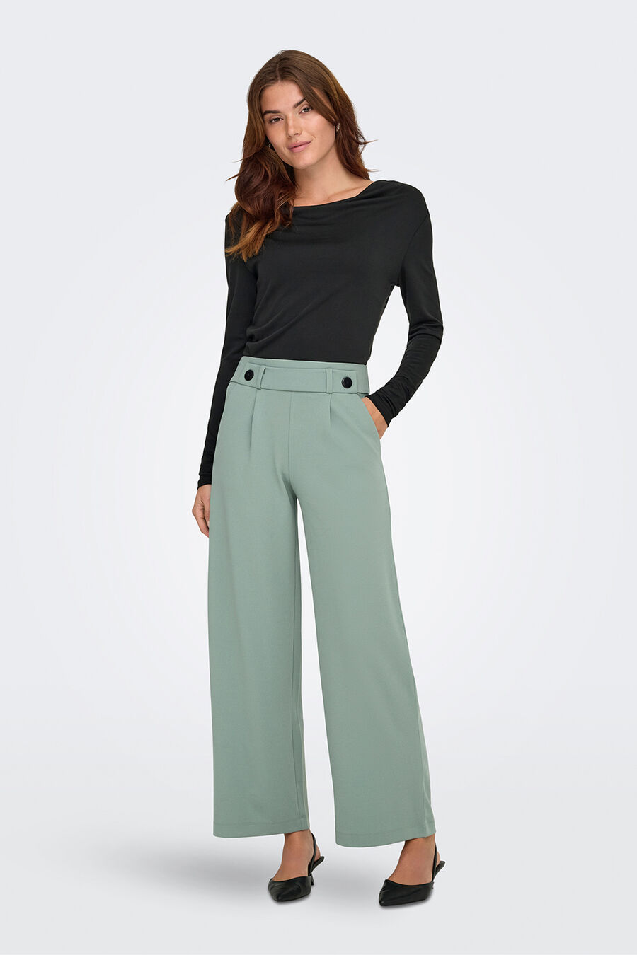 Pantalón largo wideleg