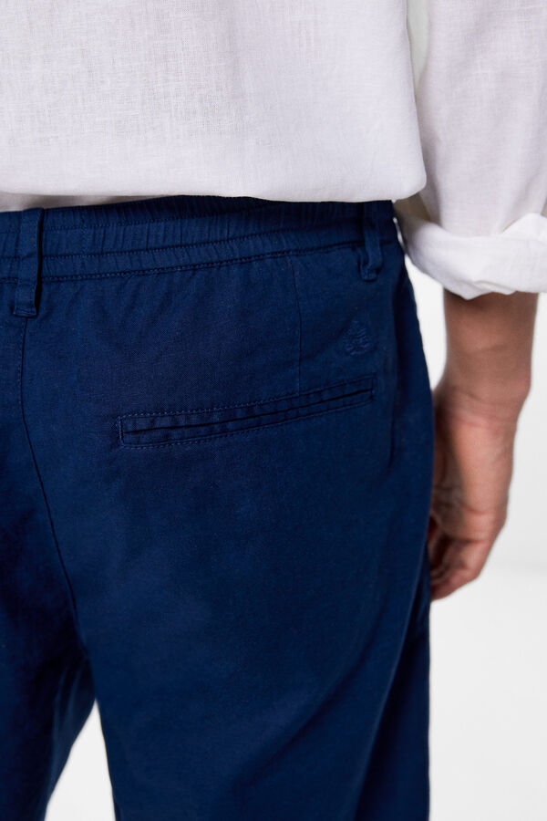 Springfield Linen Bermuda shorts blue