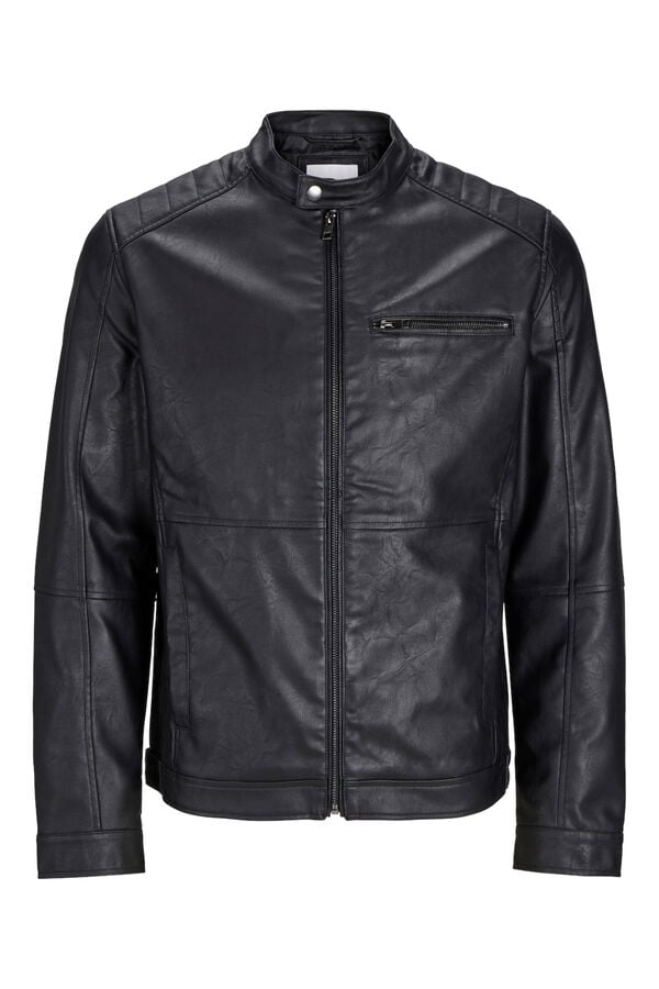 Springfield Biker jacket with neck black