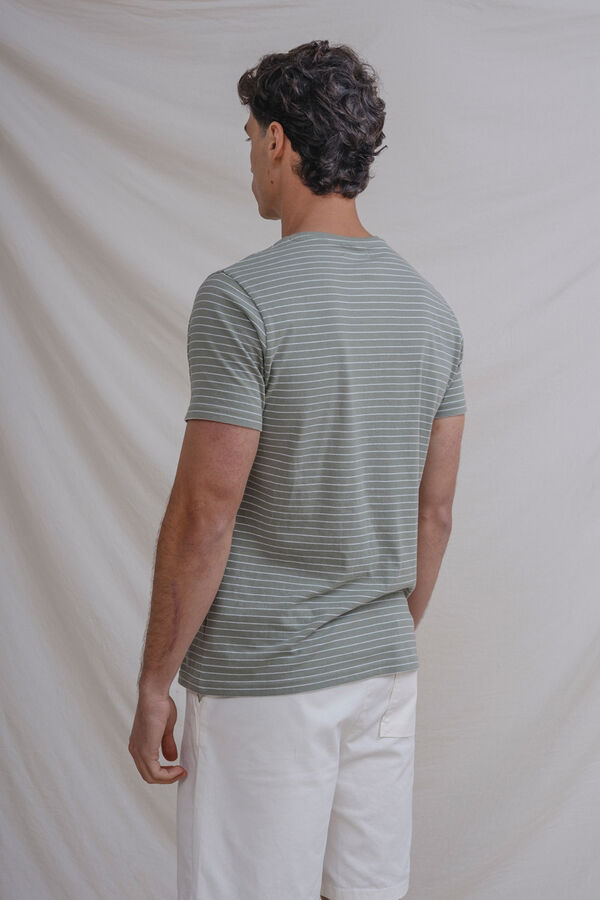 Celopman Camiseta rayas azul