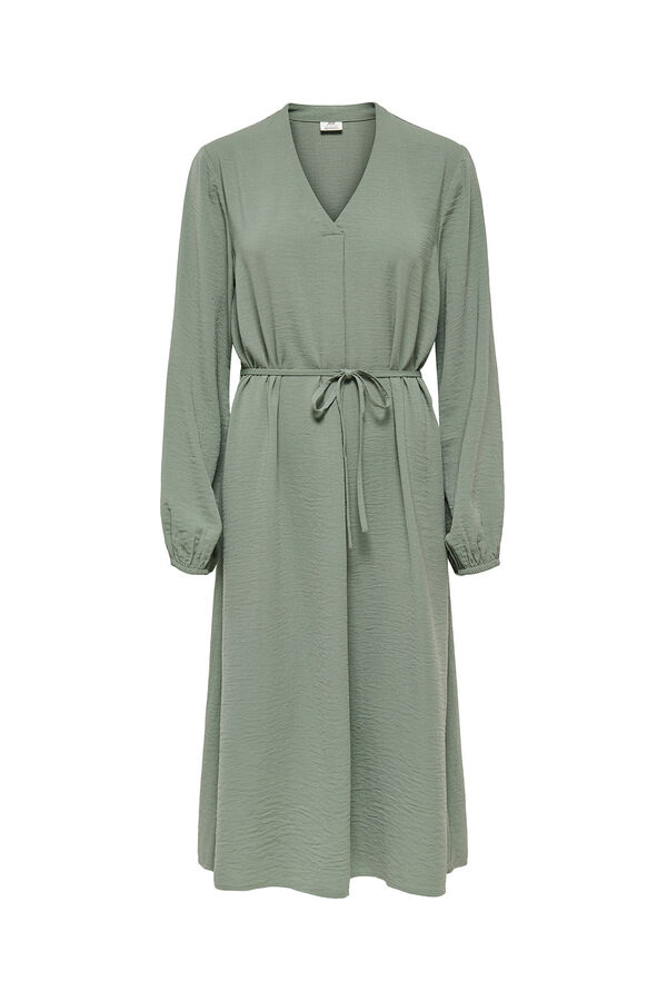JDY Long-sleeve midi dress grey