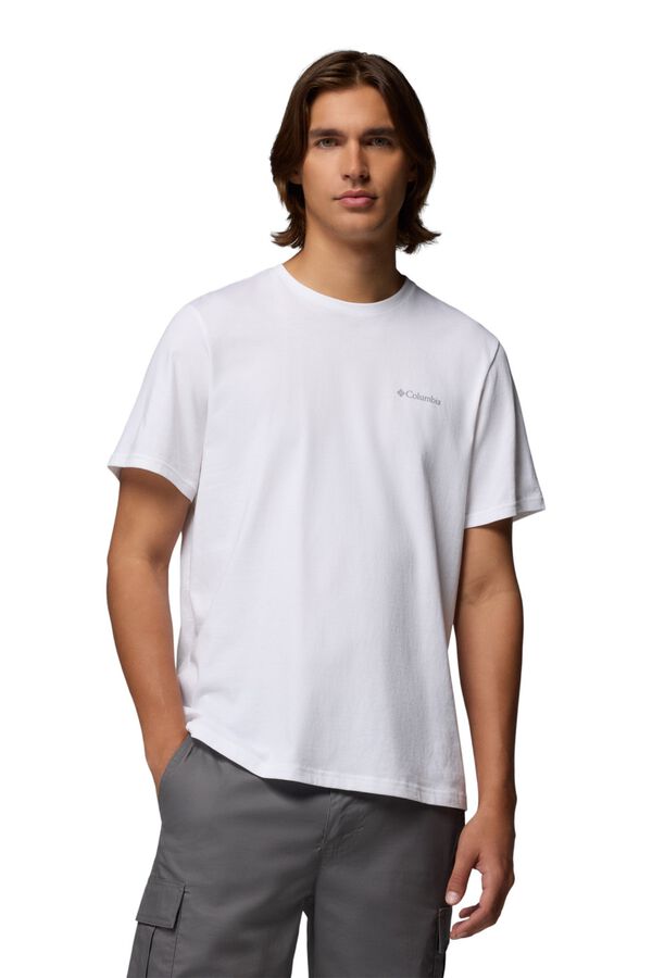 Columbia Cotton basic T-shirt white
