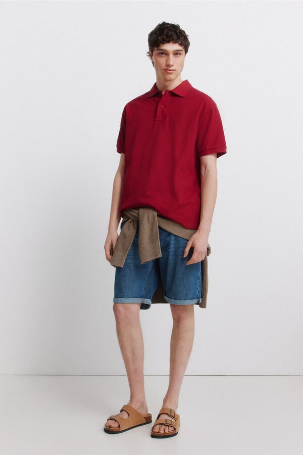 Springfield Regular fit polo shirt red