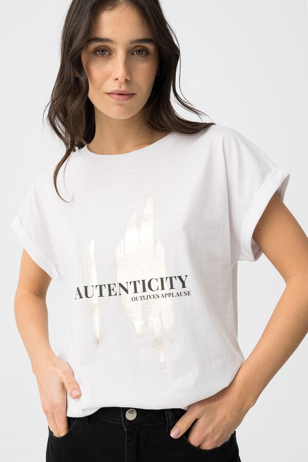 Tiffosi Printed T-shirt blanc