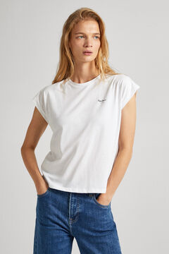Springfield Logo Print Cotton T-shirt white