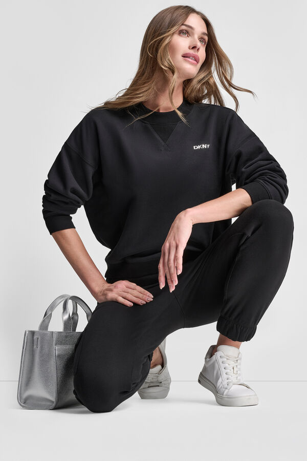 DKNY Hoodless sweatshirt black