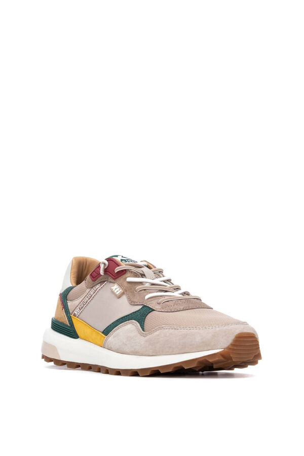 XTI Suede cushioning trainers grey