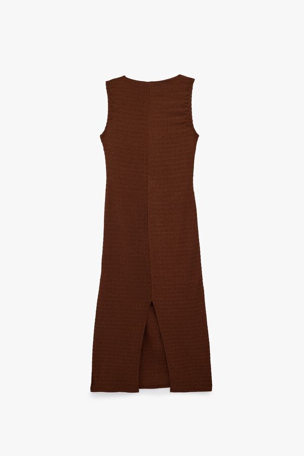 Koton Fitted midi dress nude