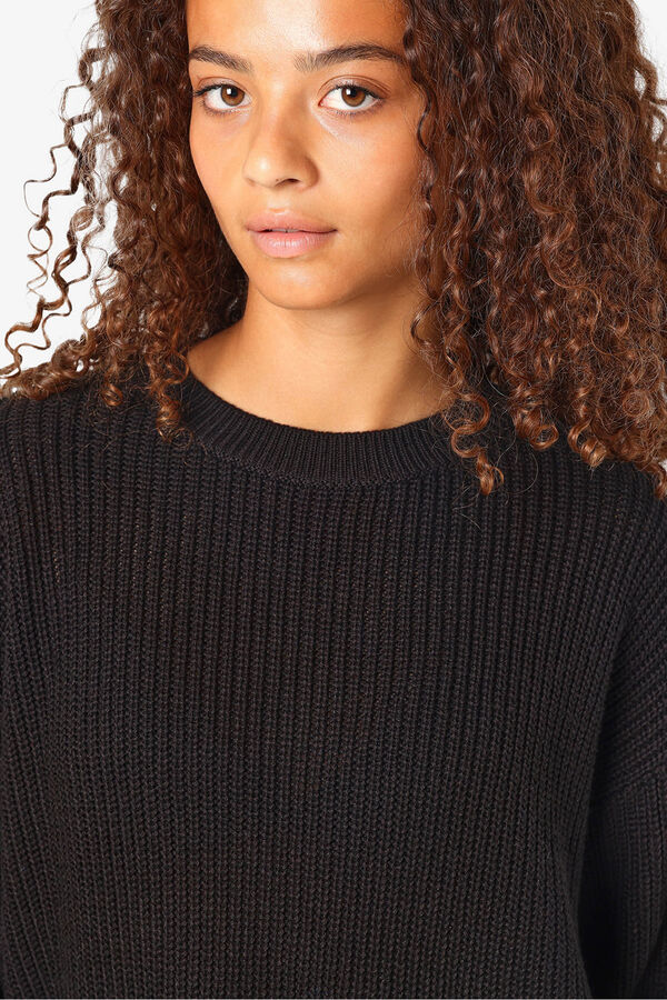 Noisy May Jersey b&aacute;sico algod&oacute;n negro